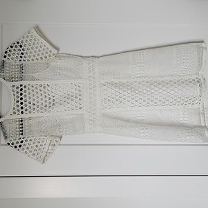 H&M white lace dress XS.
